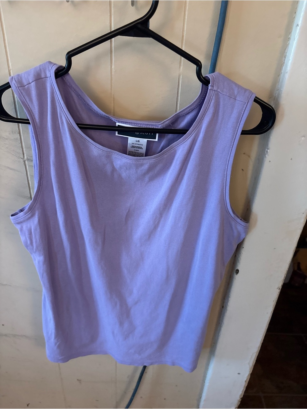 Karen Scott Light Purple Scoop Neck Tank